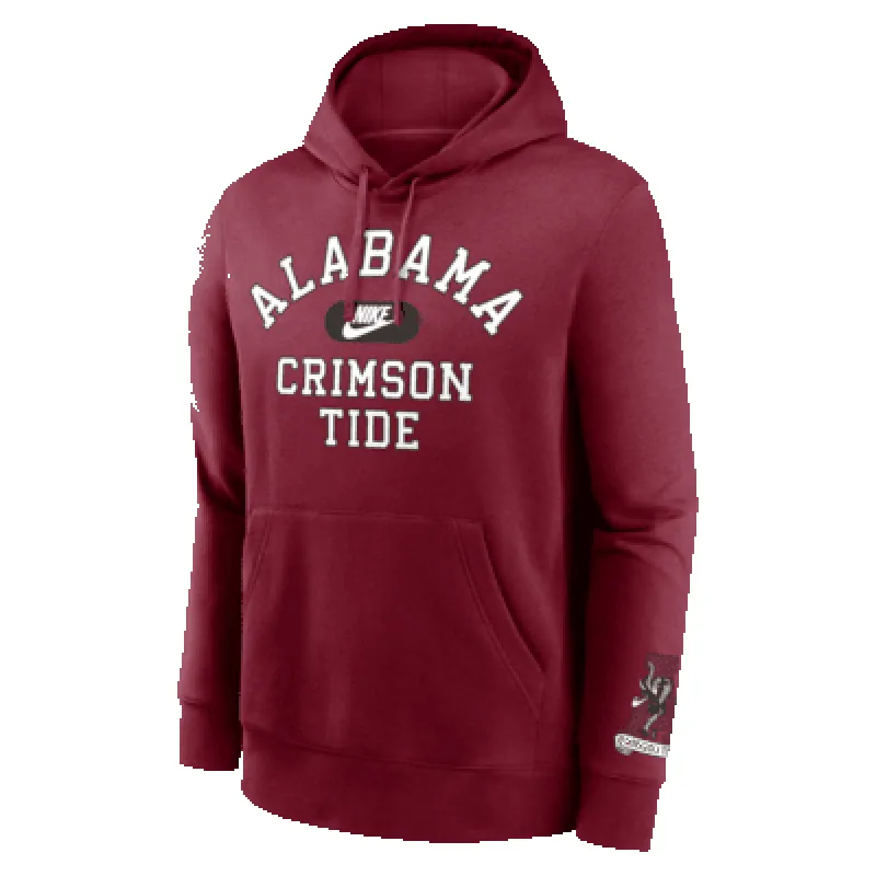 Alabama Crimson Tide Legacy Club Foundational Men's Nike College Pullover Hoodie sold by Nike