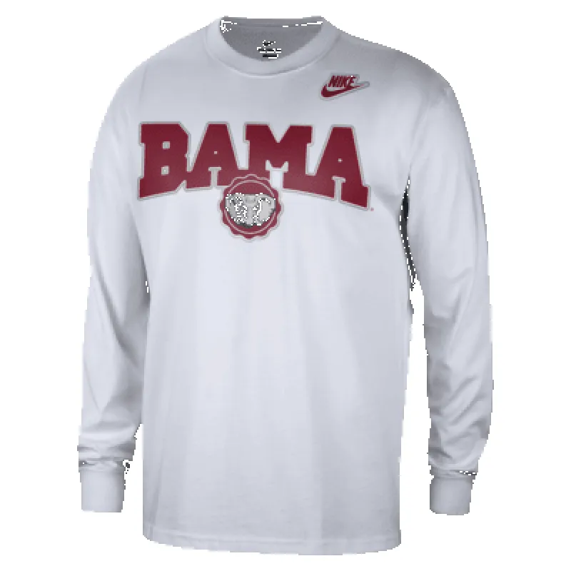 Alabama Max90 Men's Nike College Crew-Neck Long-Sleeve T-Shirt made by Nike