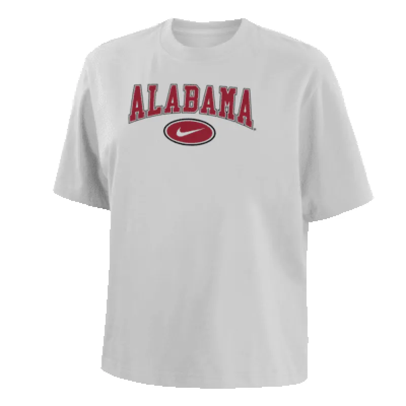 Alabama Women's Nike College Boxy T-Shirt sold by Nike