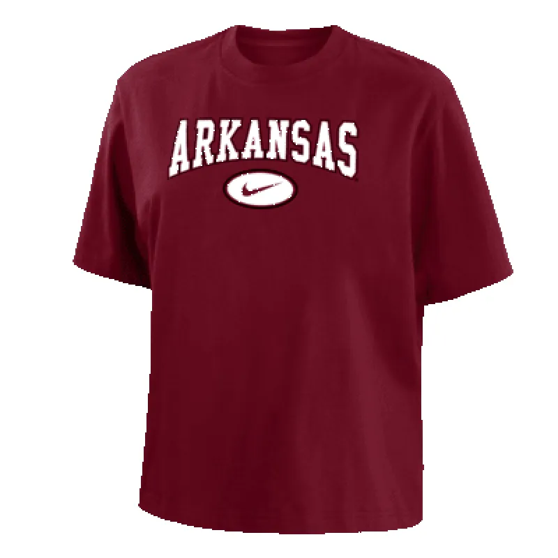 Arkansas Women's Nike College Boxy T-Shirt sold by Nike