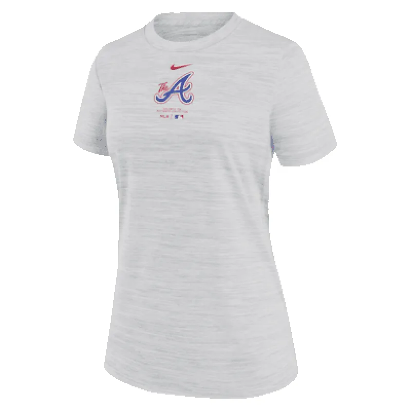 Atlanta Braves Authentic Collection City Connect Practice Velocity Women's Nike Dri-FIT MLB T-Shirt sold by Nike