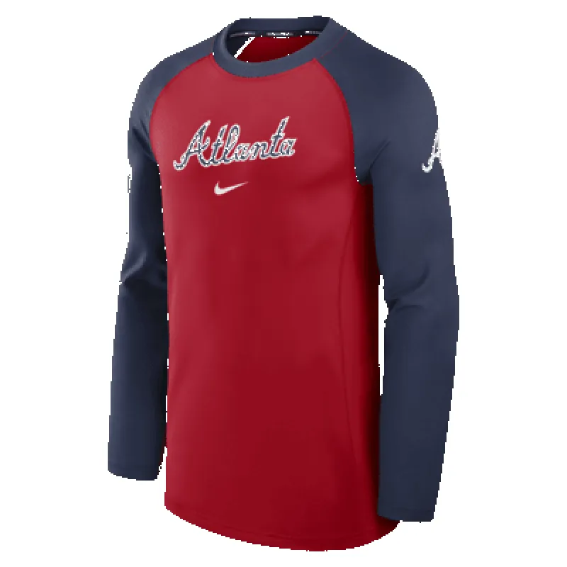 Atlanta Braves Authentic Collection Game Time Men's Nike Dri-FIT MLB Long-Sleeve T-Shirt sold by Nike