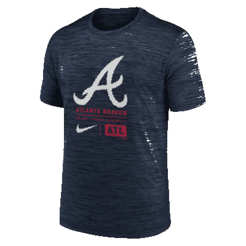 Atlanta Braves Large Logo Velocity Men's Nike MLB T-Shirt sold by Nike