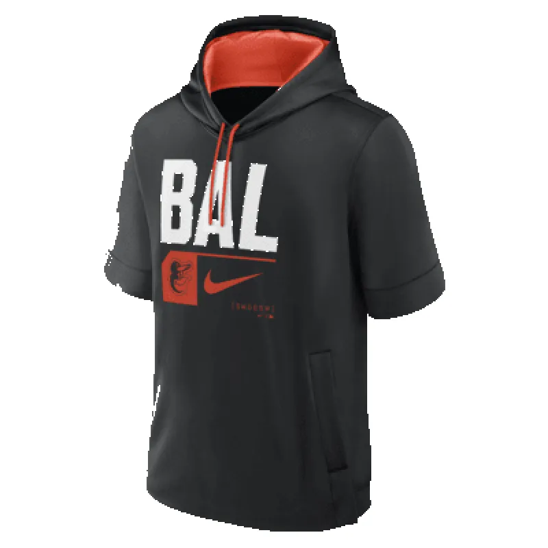 Baltimore Orioles Tri Code Lockup Men's Nike MLB Short-Sleeve Pullover Hoodie sold by Nike