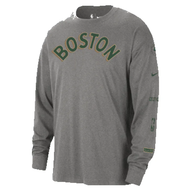 Boston Celtics 2023/24 City Edition Men's Nike NBA Max90 Long-Sleeve T-Shirt sold by Nike