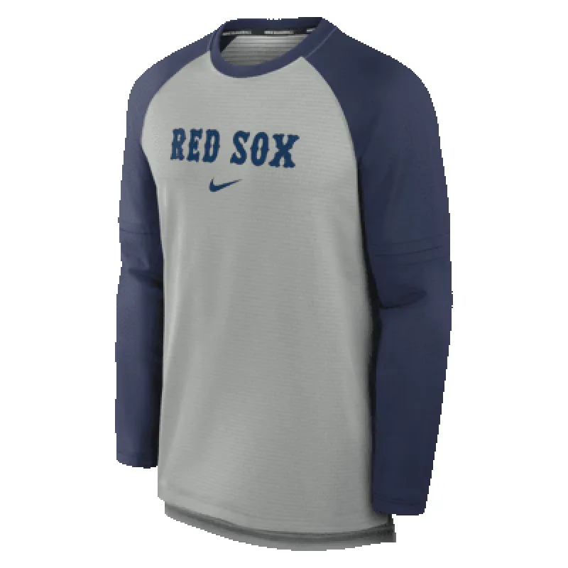 Boston Red Sox Authentic Collection Game Time Men's Nike Breathe MLB Long-Sleeve T-Shirt sold by Nike