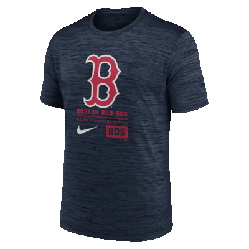 Boston Red Sox Large Logo Velocity Men's Nike MLB T-Shirt sold by Nike