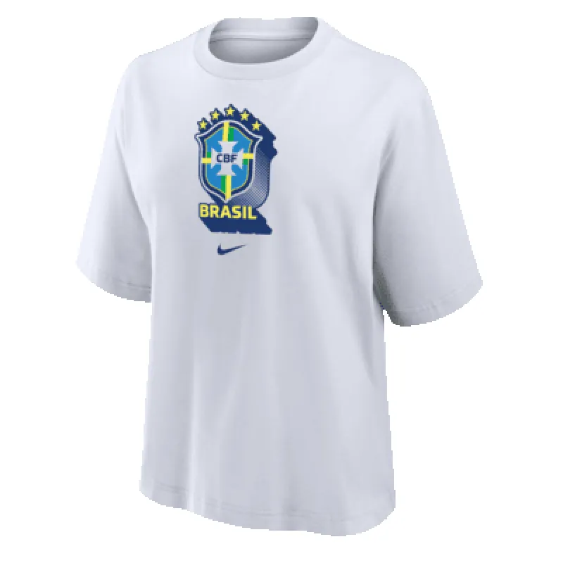 Brazil Women's Nike Soccer Boxy T-Shirt sold by Nike