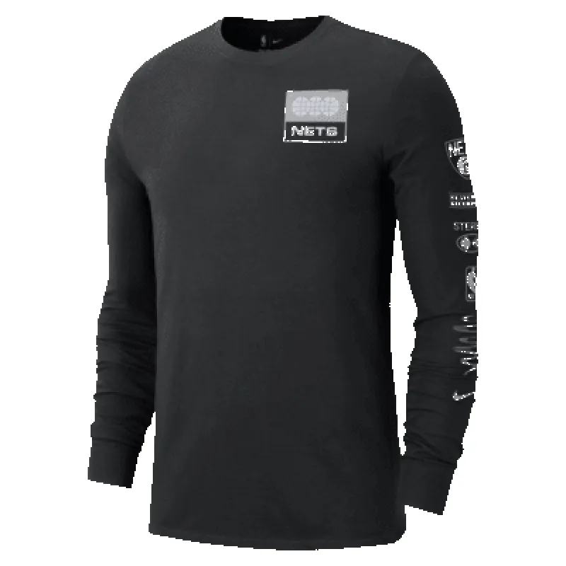 Brooklyn Nets Essential Men's Nike NBA Long-Sleeve T-Shirt sold by Nike