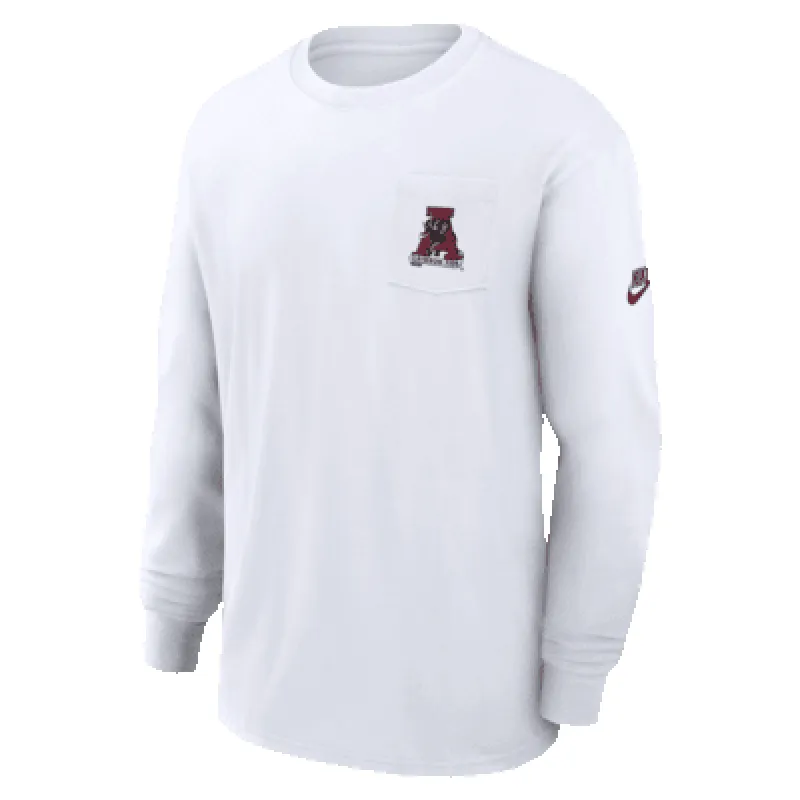 Alabama Crimson Tide Legacy Max90 Pocket Men's Nike College Long-Sleeve T-Shirt made by Nike