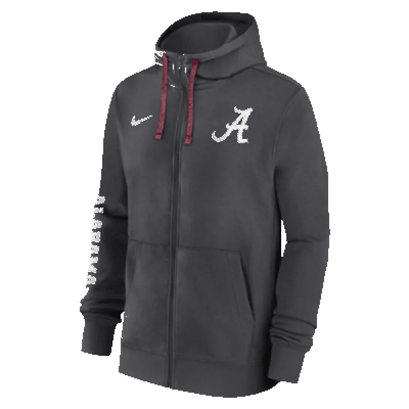 Alabama Crimson Tide Sideline Team Issue Men's Nike College Full-Zip Hoodie sold by Nike