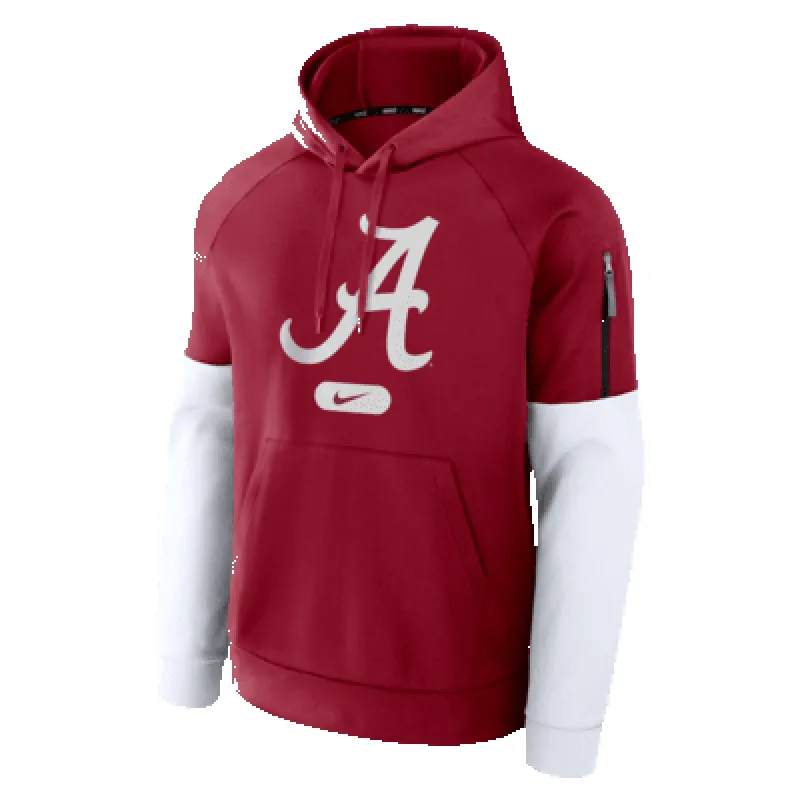 Alabama Crimson Tide Fitness Men’s Nike Therma College Pullover Hoodie sold by Nike