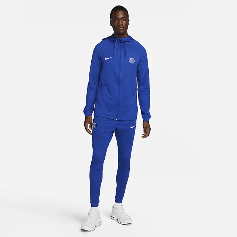 Paris Saint-Germain Strike Men's Nike Dri-FIT Hooded Football Tracksuit - Blue sold by Nike