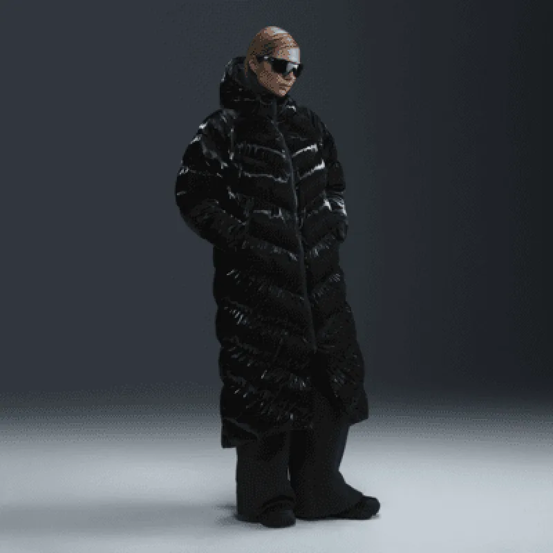 Nike Sportswear Windpuffer Women's Therma-FIT Loose Hooded Shine Parka sold by Nike