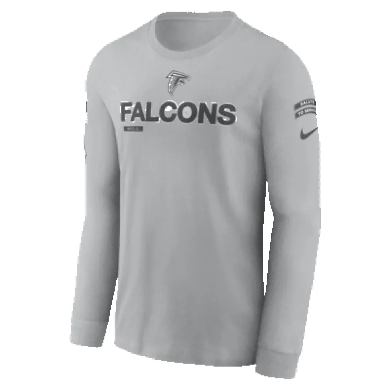 Atlanta Falcons Salute to Service Mascot Edge Legend Men's Nike NFL Long-Sleeve T-Shirt sold by Nike