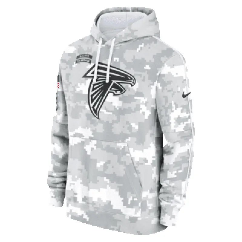 Atlanta Falcons Salute to Service Primary Edge Club Men's Nike NFL Pullover Hoodie sold by Nike