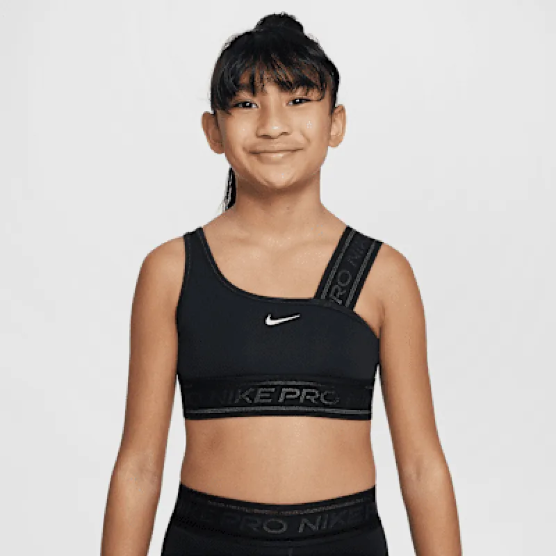 Nike Pro Swoosh Girls' Asymmetrical Sports Bra sold by Nike