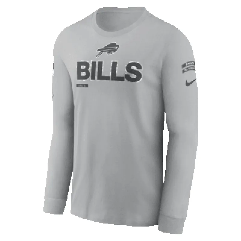 Buffalo Bills Salute to Service Mascot Edge Legend Men's Nike NFL Long-Sleeve T-Shirt sold by Nike