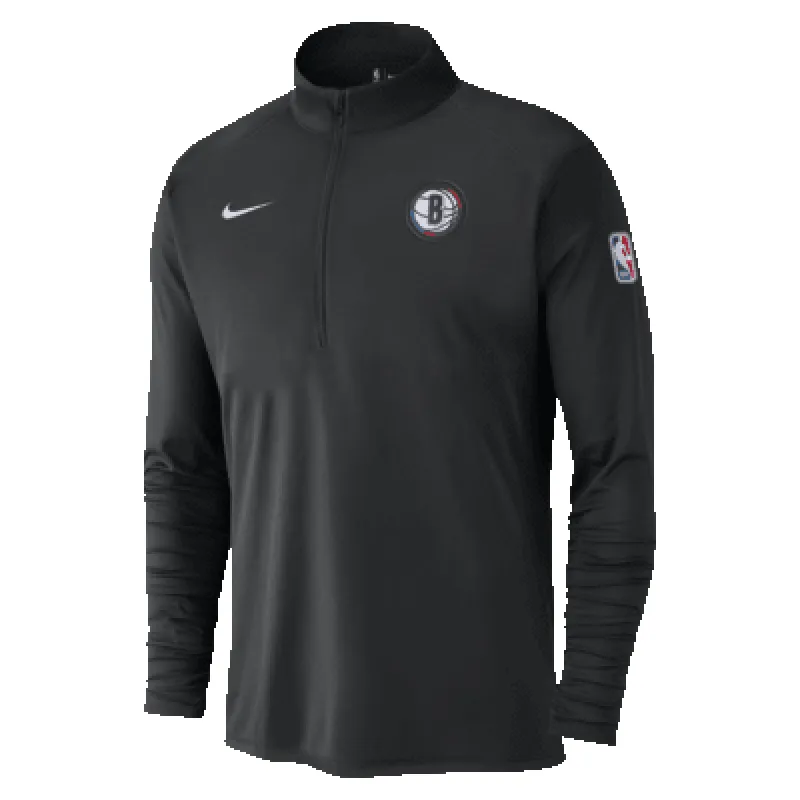 Brooklyn Nets City Edition Men's Nike Dri-FIT NBA 1/2-Zip Long-Sleeve Top sold by Nike