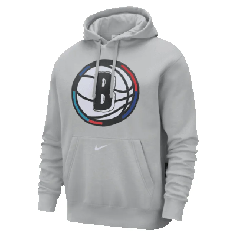 Brooklyn Nets Club City Edition Men's Nike NBA Fleece Pullover Hoodie sold by Nike