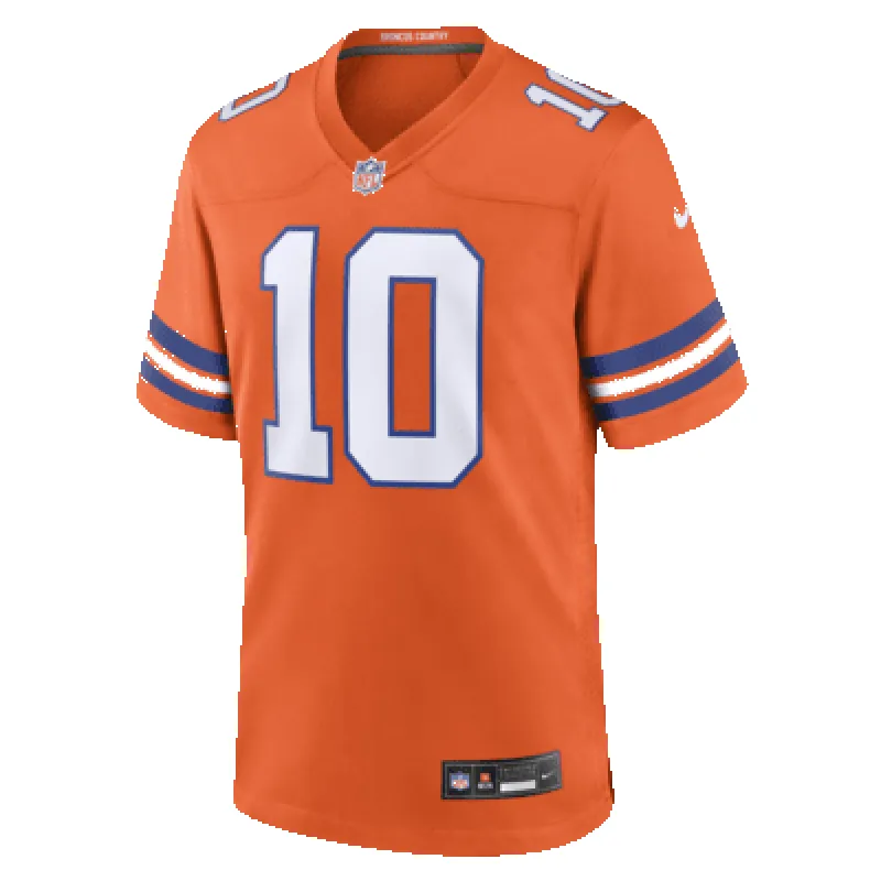 Bo Nix Denver Broncos Men's Nike NFL Game Jersey sold by Nike