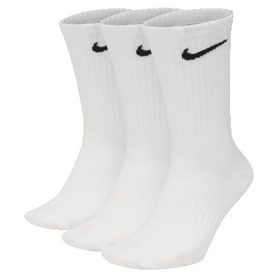 Nike Everyday Lightweight Training Crew Socks (3 Pairs) - White sold by Nike