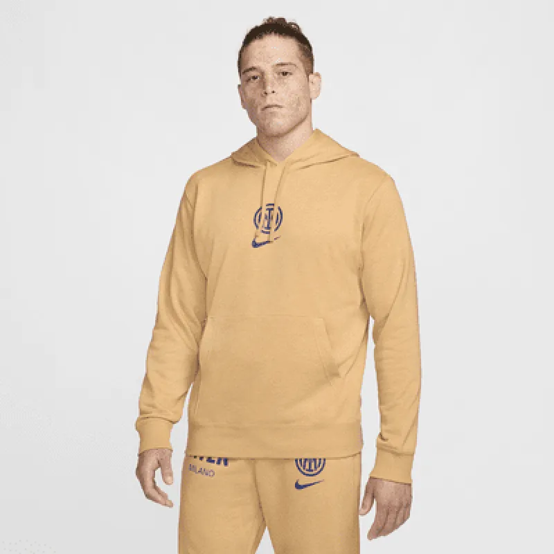 Inter Milan Club Home Men's Nike Soccer French Terry Pullover Hoodie made by Nike