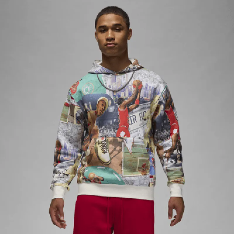 Jordan Brooklyn Fleece Men's Printed Pullover Hoodie sold by Nike