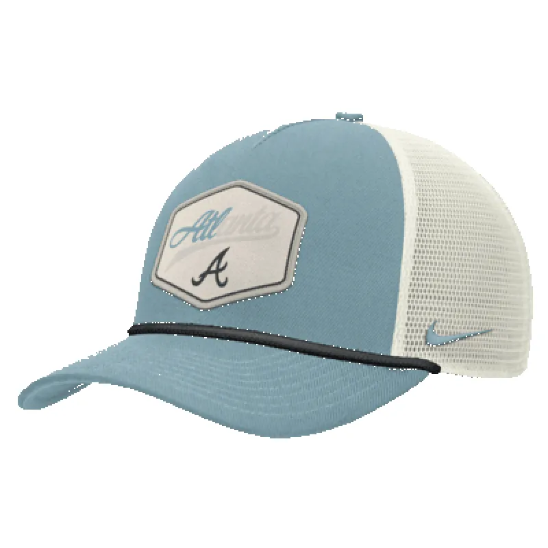 Atlanta Braves Rise Tech Men's Nike Dri-FIT MLB Trucker Adjustable Hat sold by Nike