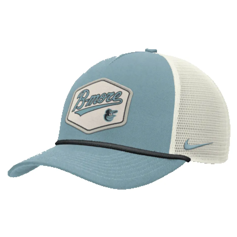 Baltimore Orioles Rise Tech Men's Nike Dri-FIT MLB Trucker Adjustable Hat sold by Nike