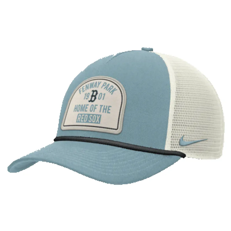 Boston Red Sox Rise Tech Men's Nike Dri-FIT MLB Trucker Adjustable Hat made by Nike