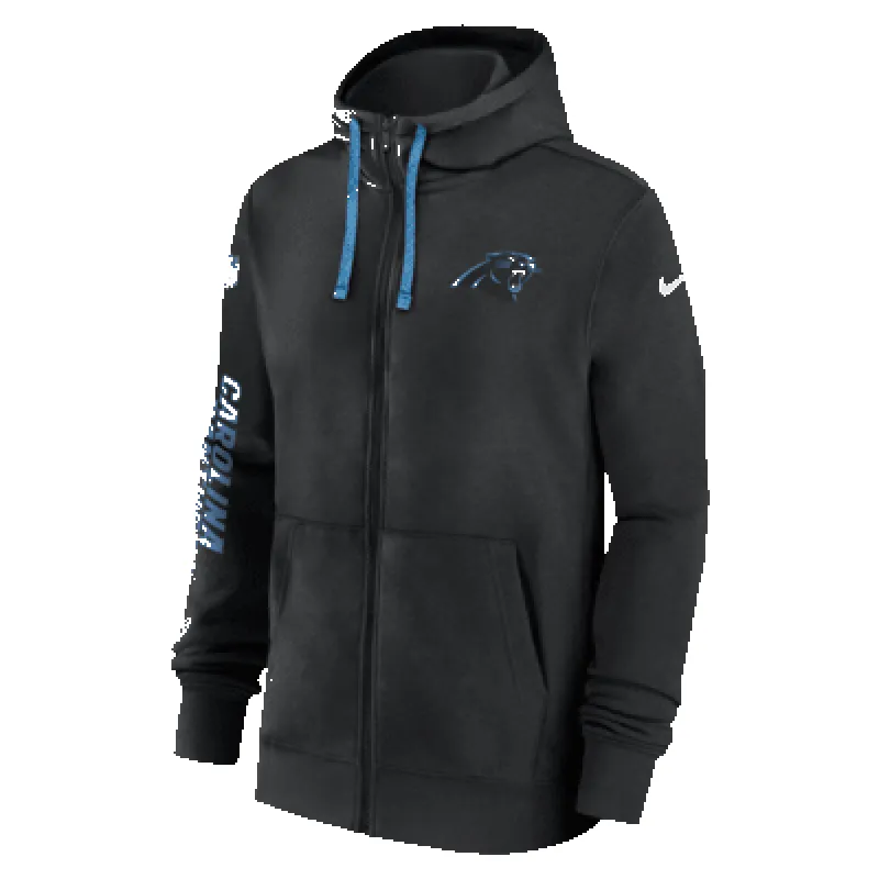 Carolina Panthers Sideline Team Issue Club Men's Nike Full Zip Hoodie sold by Nike