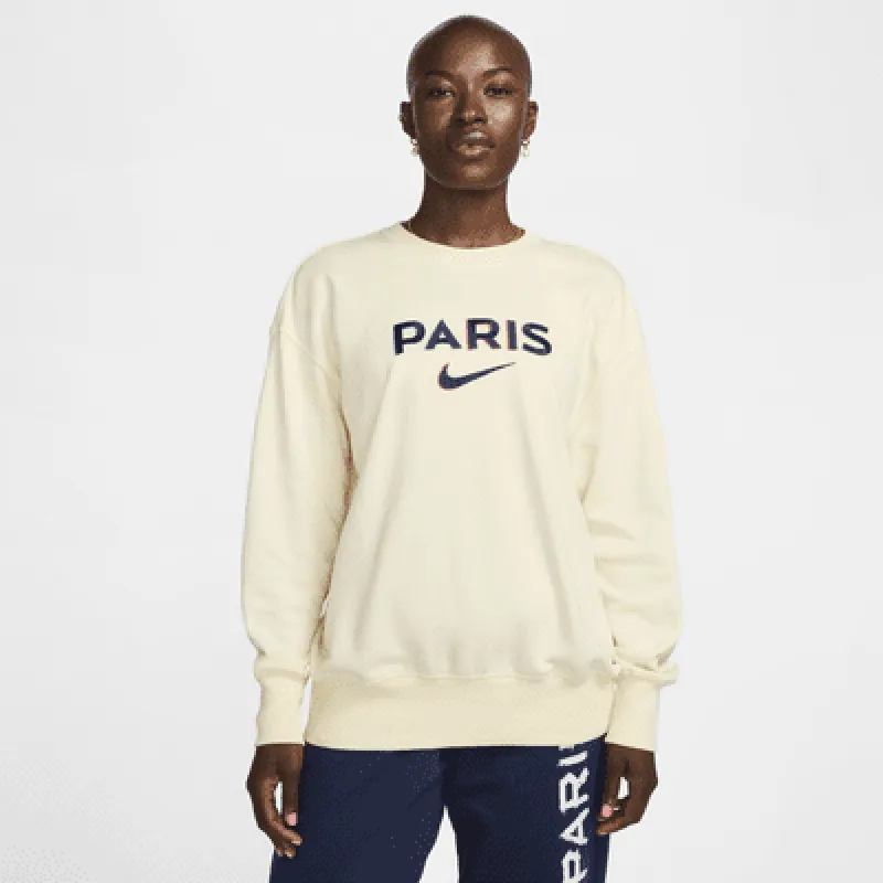 Paris Saint-Germain Phoenix Fleece Women's Nike Soccer Oversized Crew-Neck Sweatshirt sold by Nike