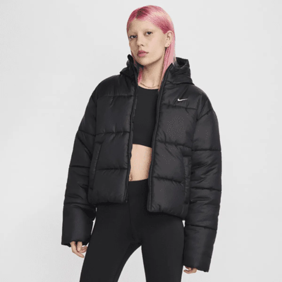 ダウンジャケット・コート Nike Sportswear Classic Padded Women's Therma Fit Loose Hoo Nike Sportswear Classic Puffer Women's Therma-FIT Loose