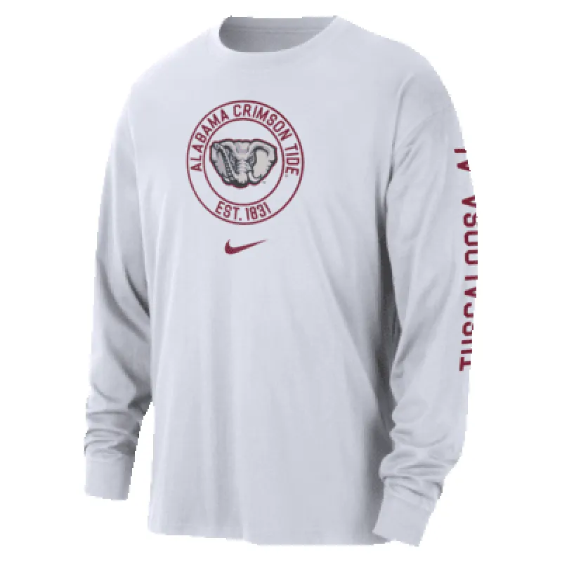 Alabama Max90 Men's Nike College Long-Sleeve T-Shirt sold by Nike