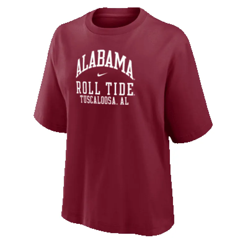 Alabama Women's Nike College Boxy T-Shirt sold by Nike