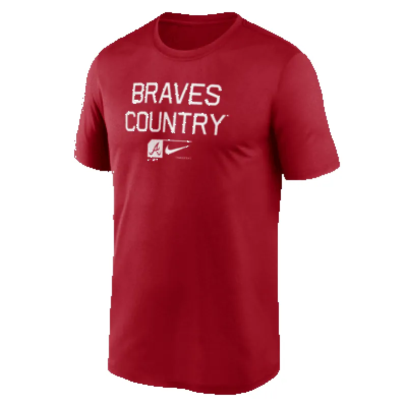 Atlanta Braves Baseball Phrase Legend Men's Nike Dri-FIT MLB T-Shirt sold by Nike