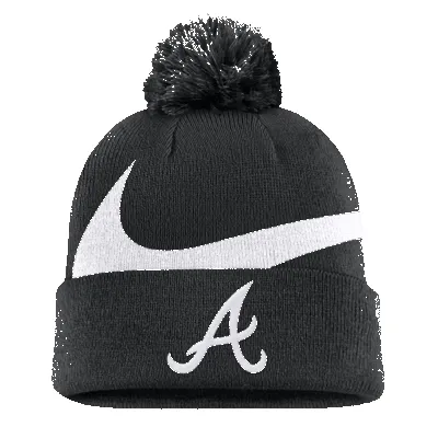Atlanta Braves Peak Men's Nike MLB Cuffed Pom Beanie sold by Nike