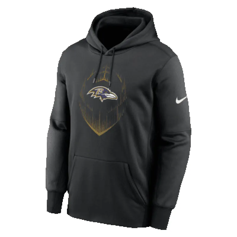 Baltimore Ravens Icon Men’s Nike Therma NFL Pullover Hoodie sold by Nike