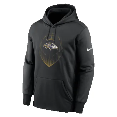 Baltimore Ravens Icon Men’s Nike Therma NFL Pullover Hoodie sold by Nike
