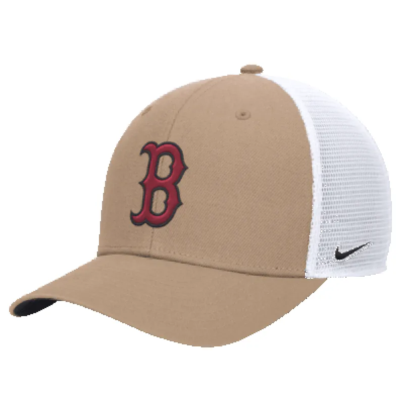 Boston Red Sox Hemp Rise Men's Nike MLB Trucker Adjustable Hat made by Nike