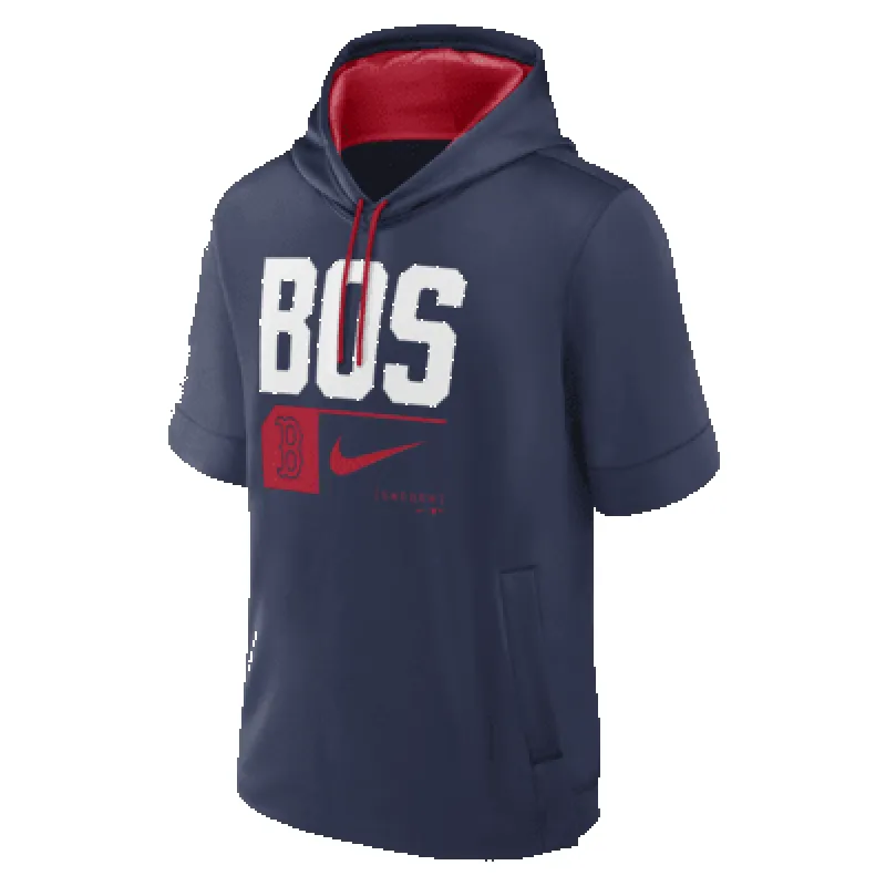 Boston Red Sox Tri Code Lockup Men's Nike MLB Short-Sleeve Pullover Hoodie sold by Nike