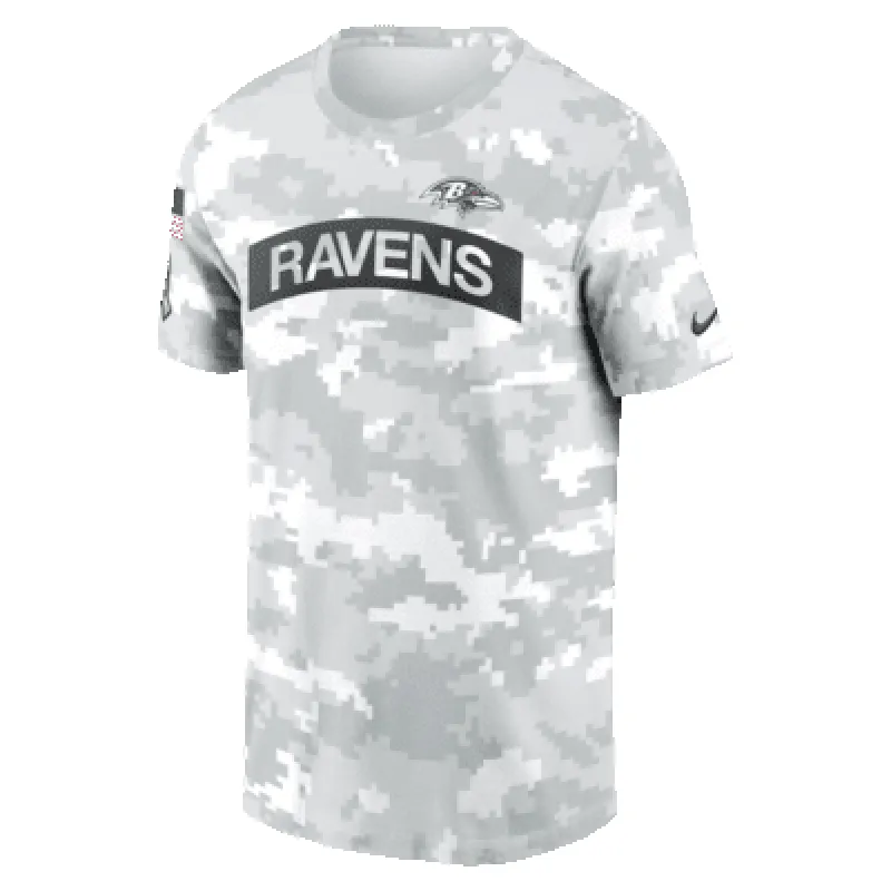 Baltimore Ravens Salute to Service Edge Arch Men's Nike Dri-FIT NFL T-Shirt sold by Nike