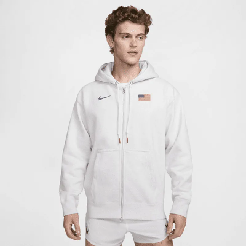 USA Solo Swoosh Men's Nike Full-Zip Hoodie made by Nike