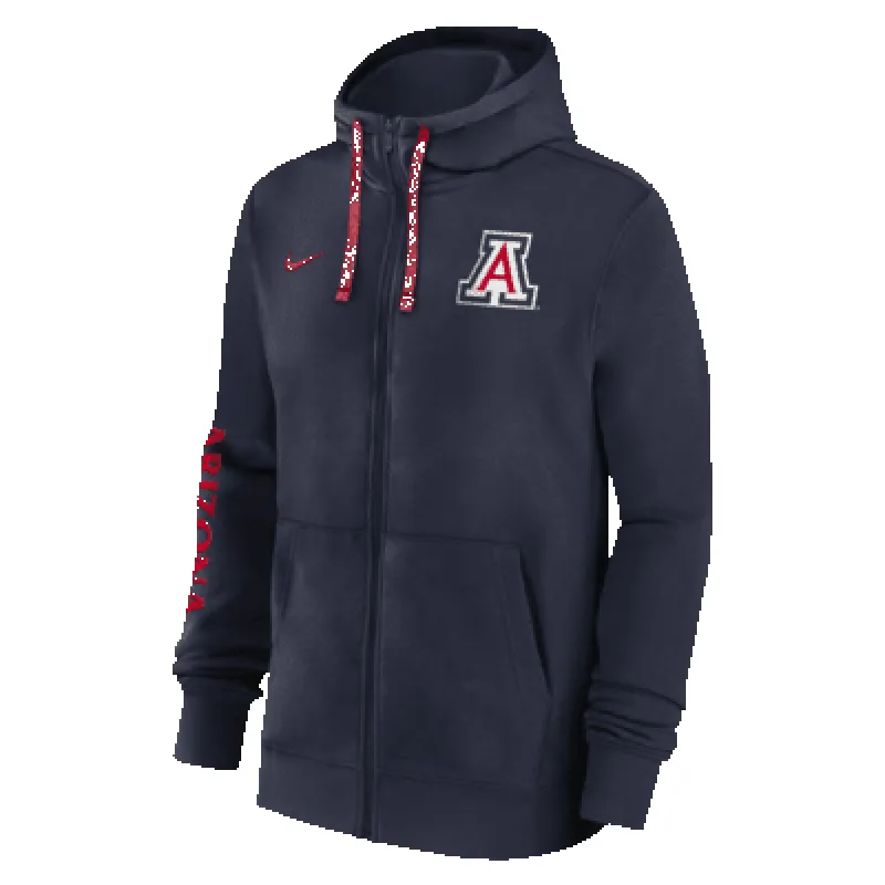 Arizona Wildcats Sideline Team Issue Men's Nike College Full-Zip Hoodie sold by Nike