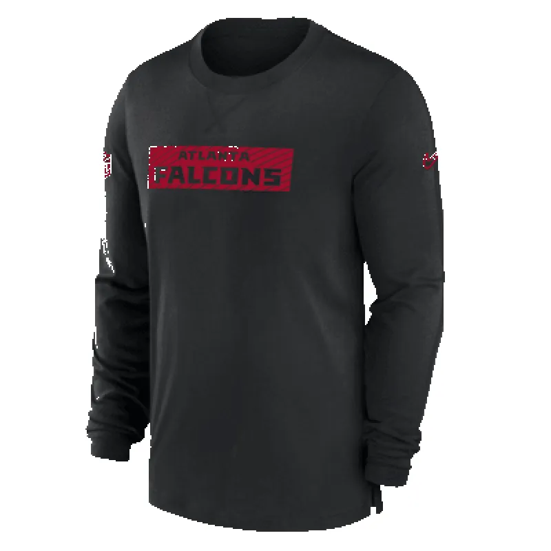 Atlanta Falcons Sideline Player Team Issue Men’s Nike Dri-FIT Long-Sleeve Top sold by Nike