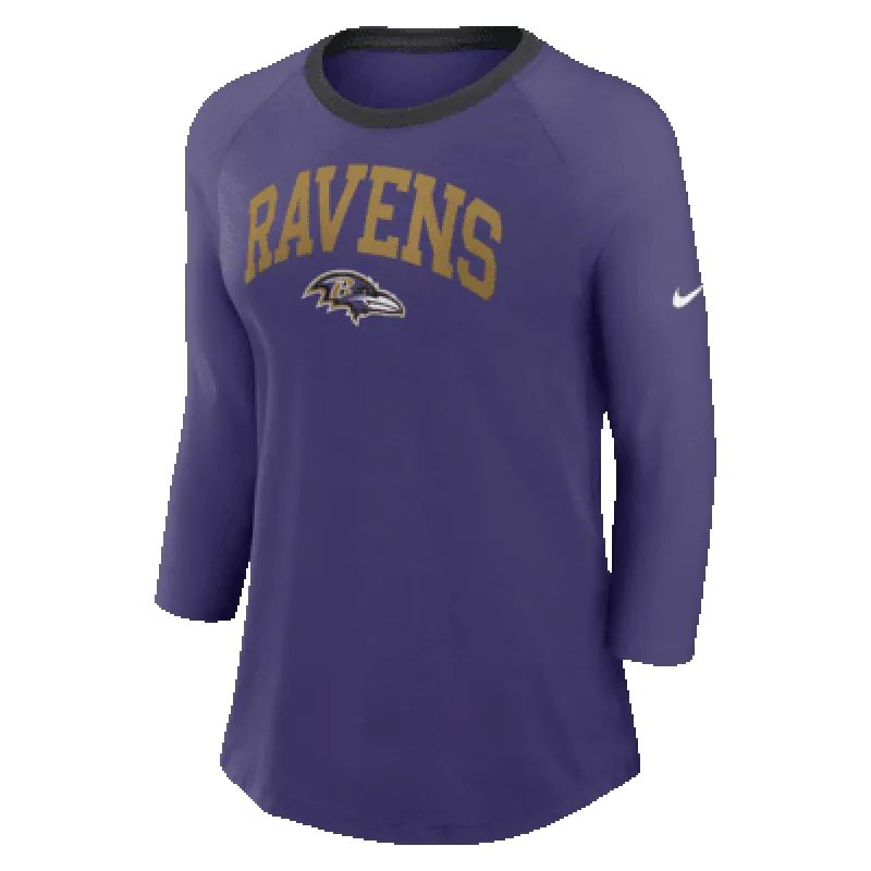 Baltimore Ravens Women's Nike NFL 3/4-Sleeve T-Shirt sold by Nike