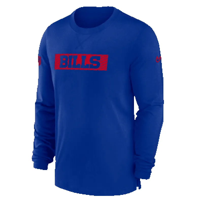 Buffalo Bills Sideline Player Team Issue Men’s Nike Dri-FIT Long-Sleeve Top sold by Nike