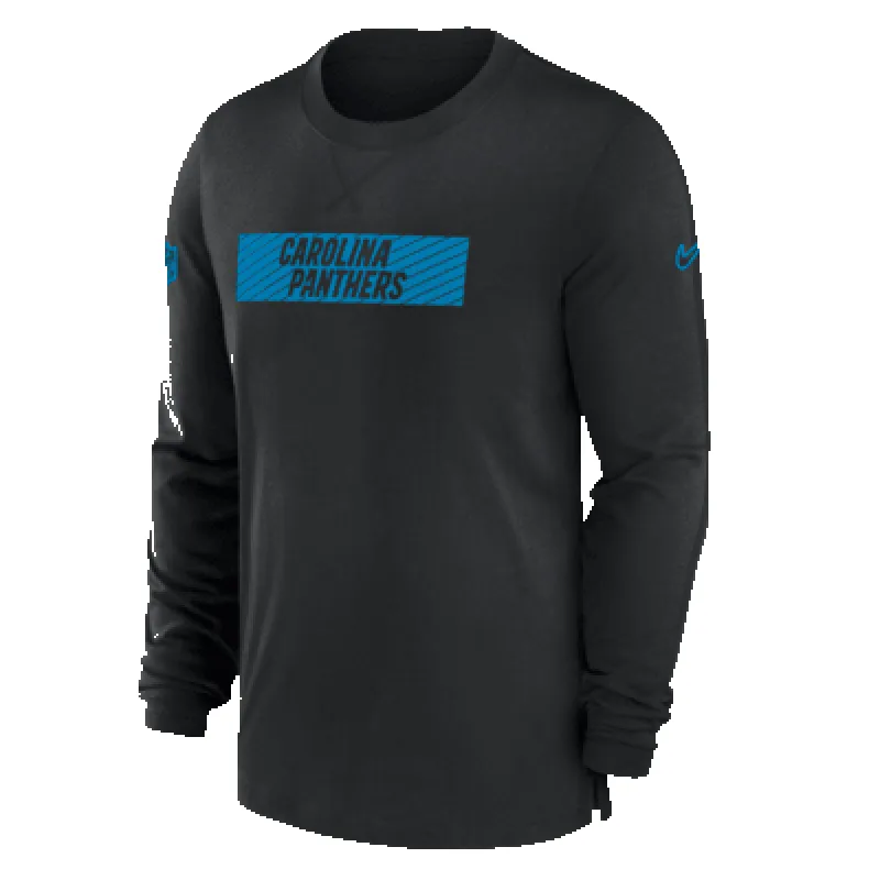 Carolina Panthers Sideline Player Team Issue Men’s Nike Dri-FIT Long-Sleeve Top sold by Nike