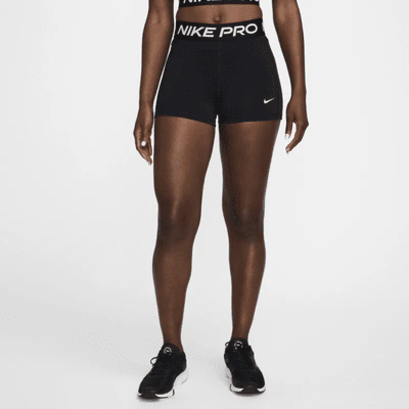Nike Pro Leak Protection: Periodensichere Bike-Shorts (ca. 7,5 cm) mit mittelhohem Bund (Damen) - Schwarz made by Nike